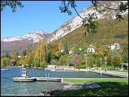 la plage Ch�teau de Menthon St Bernard