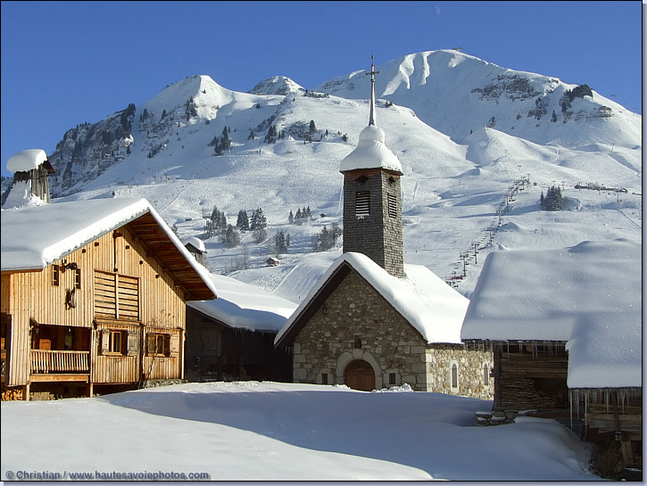 station de ski du Grand Bornand Chinaillon � 1300m