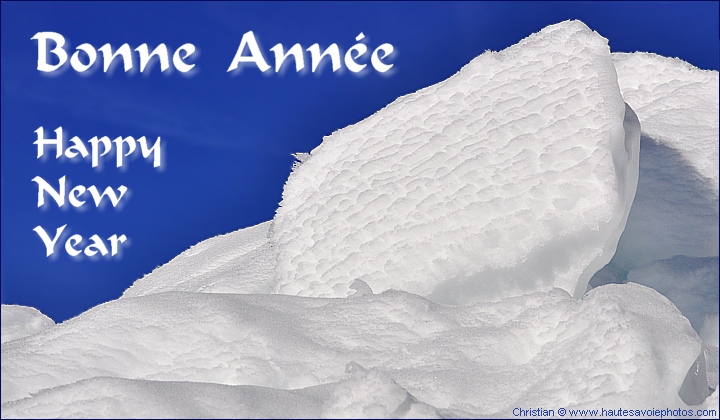 Bonne Année Neige - Happy New Year