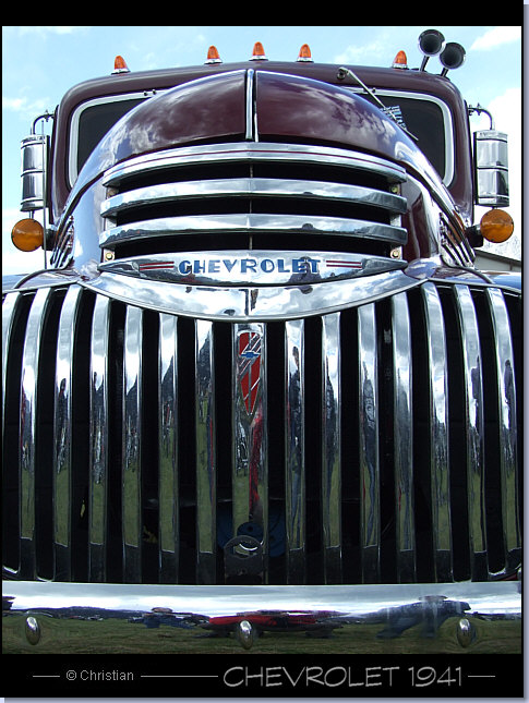 Calandre d'une Chevrolet de 1941
