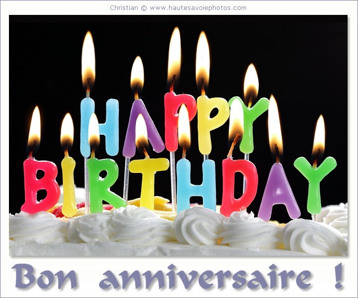 Bon anniversaire - Happy birthday