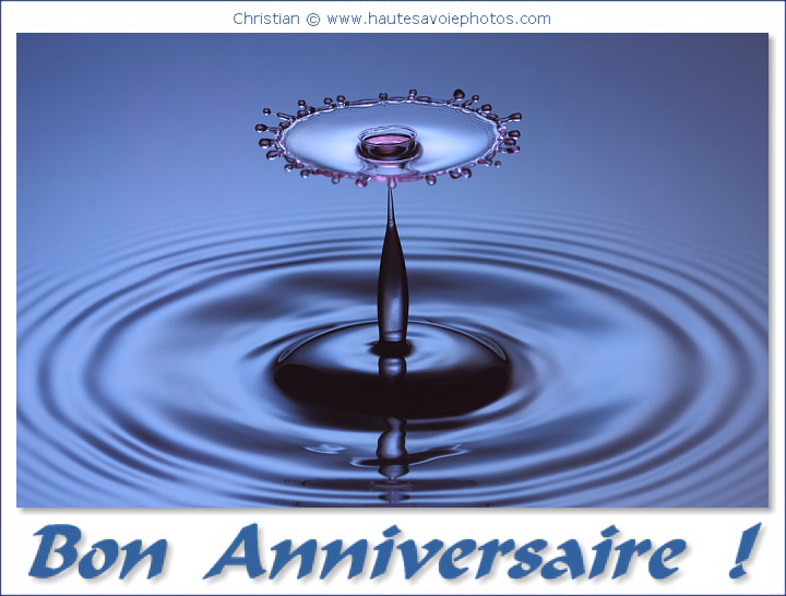 Bon Anniversaire avec un splash