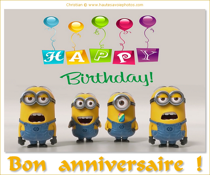 Happy Birthday avec les Minions