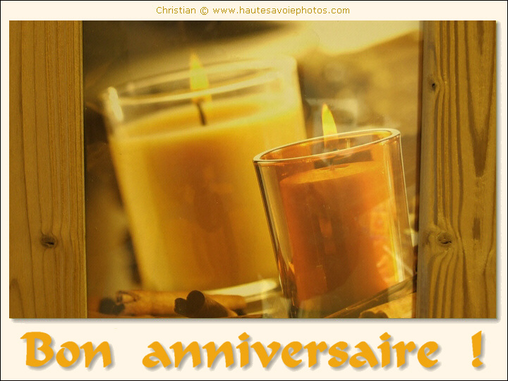 Bon Anniversaire avec des bougies