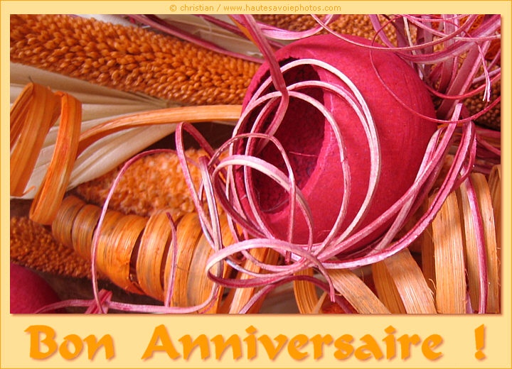 Bon Anniversaire avec un tortillon