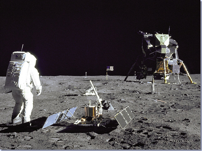Le LEM sur la lune en juillet 1969