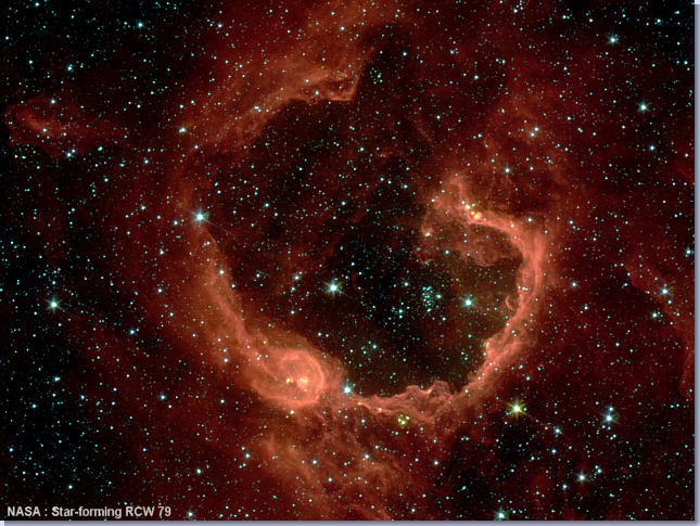Star-forming "Bubble" RCW 79