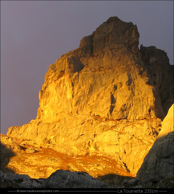 Lumières d'un soir sur la Tournette