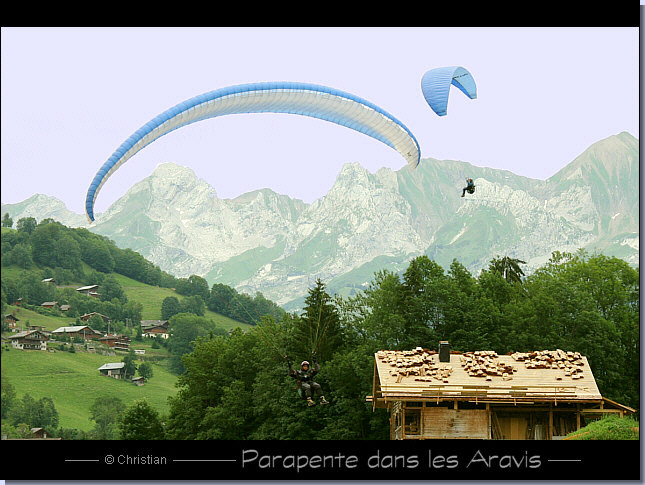 Parapentes au Grand Bornand