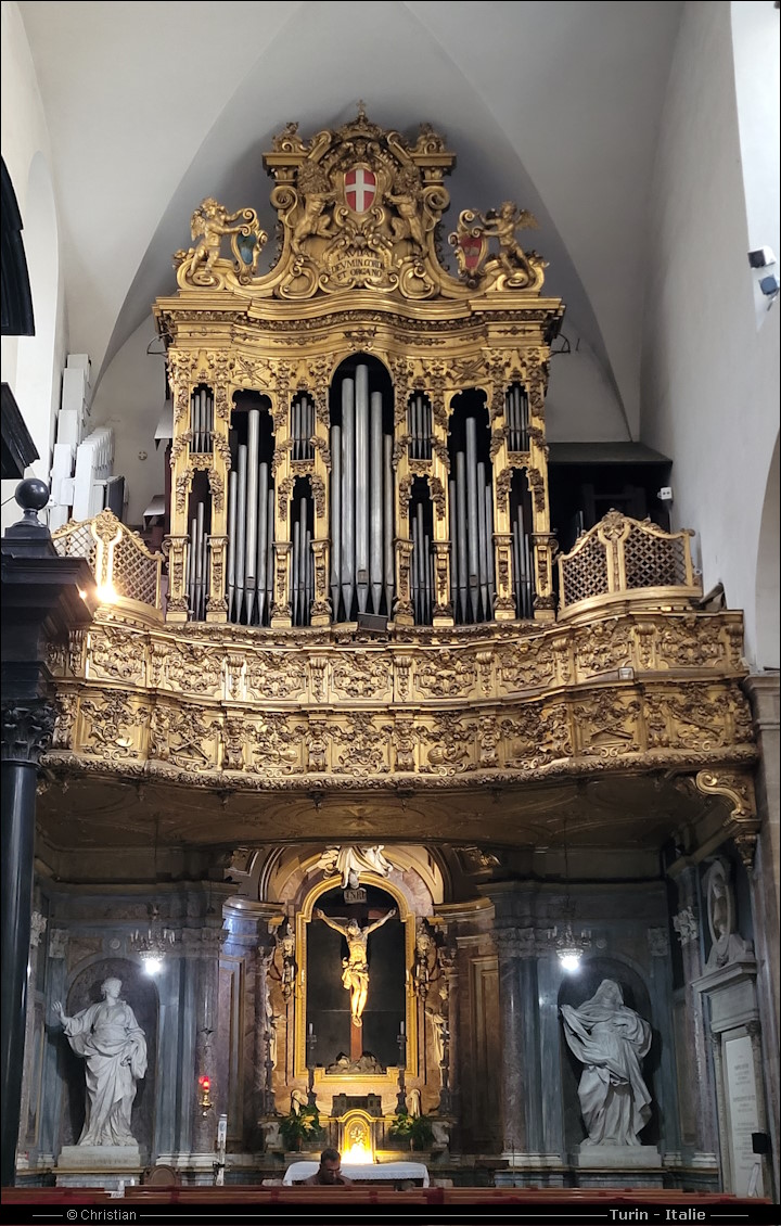 orgue de la  de Turin Italie - Torino Italia