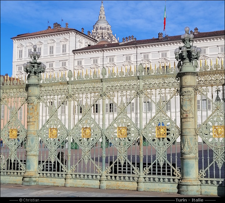 Palais Royal de Turin en Italie - Palazzo Reale di Torino Italia