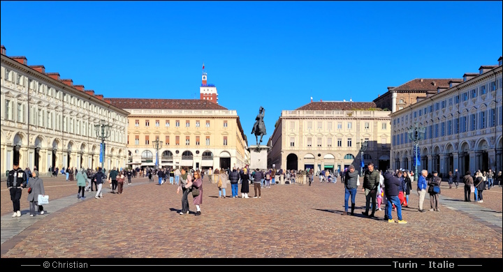 Turin Italie - Piazza San Carlo di Torino Italia